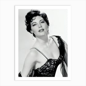 American Actress Ava Gardner Art Print