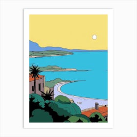 Minimal Design Style Of Nice, France 2 Art Print