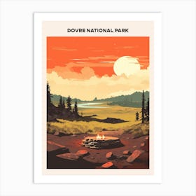 Dovre National Park Midcentury Travel Poster Art Print