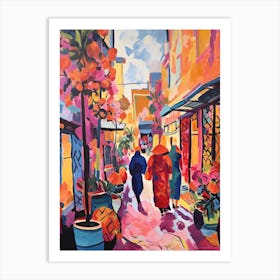 Marrakech Morocco 5 Fauvist Painting Art Print