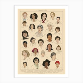 A to Z Female Authors Art Print