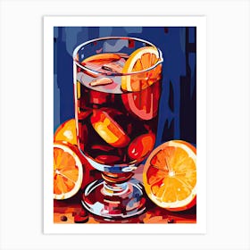 Mulled Wine, Gluhwein, Christmas art 5 Art Print