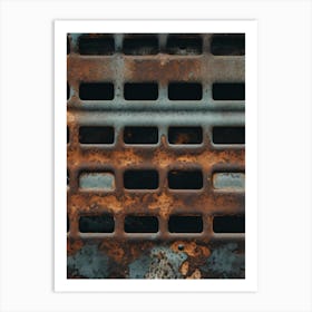 Rusty Grates Art Print