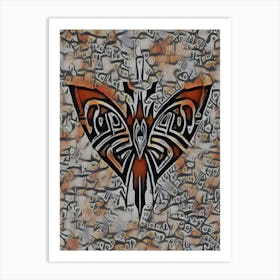 Butterfly Moth 4 Art Print