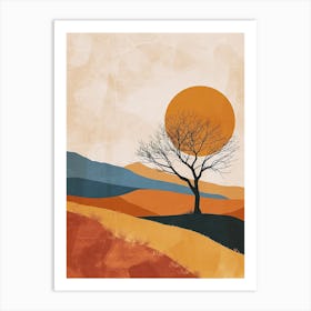 Boho Sunset Art Print