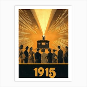 Aihrgdesign A Nostalgic Poster For An Early 1915 Cinema Scree C471ec71 Cfc7 4687 87d4 065e79cc0da4 2 Art Print