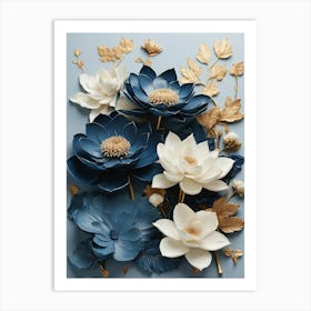 Lotus Flowers Art Print