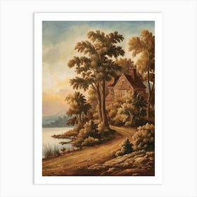 House By The Lake 1 Art Print