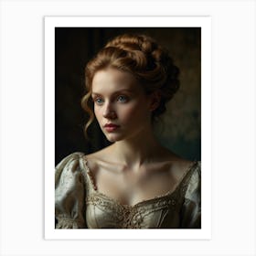 Portrait Of A Young Woman 33 Art Print