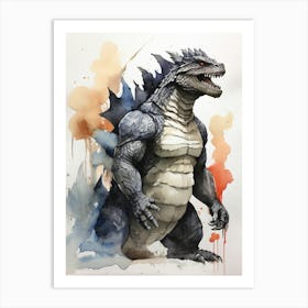 Godzilla 5 Art Print