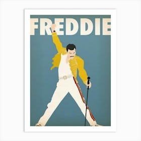 Freddie Mercury Music Icon Minimalist Poster Posteritty Minimal Wall Art Print Art Print