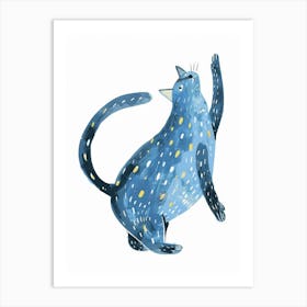 Blue Cat 19 Art Print