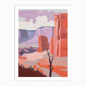 Colorado Plateau   North America (United States) Contemporary Abstract Illustration 1 Art Print