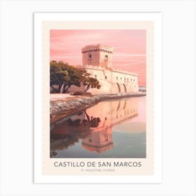 Castillo De San Marcos St Augustine Travel Poster Art Print