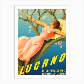 Lugano, Southern Switzerland Art Print