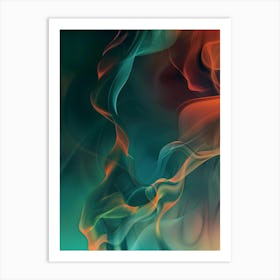 Abstract Smoke 4 Art Print