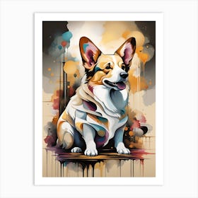 Corgi Painting Art Print