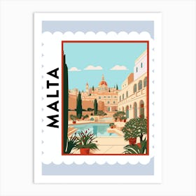 Malta 2 Travel Stamp Poster Art Print