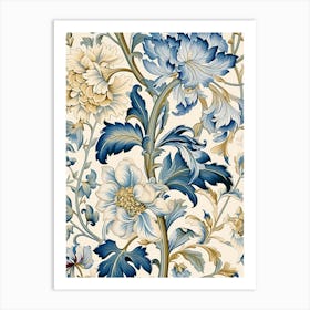 Floral Wallpaper 1 Art Print