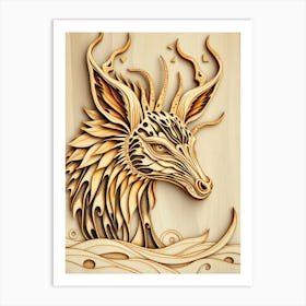 Deer Head Art Print