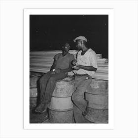 Untitled Photo, Possibly Related To Stevedores Handling Drum, New Orleans, Louisiana By Russell Lee 2 Art Print
