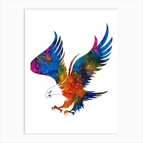 Animal Negative Space ― Flying Eagle Art Print