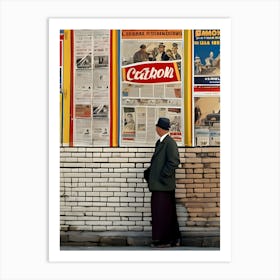 Wall Of Advertising Posters 1 Art Print