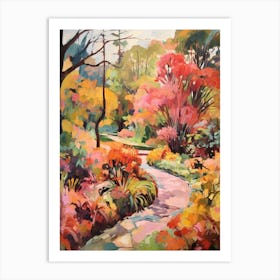 Autumn Gardens Painting Harry P Leu Gardens Usa 4 Art Print