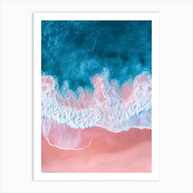 Pink Sand Beach Art Print