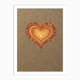 Heart Of Gold 4 Art Print