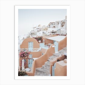 Terracotta House, Santorini Art Print