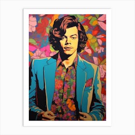 Harry Styles Kitsch Portrait 19 Art Print