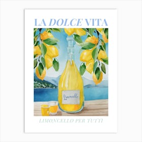 Limoncello Italy Art Print