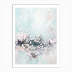 Mint Green Abstract Painting Art Print