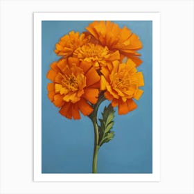 Orange Carnations Art Print