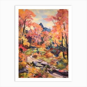 Autumn Gardens Painting Giardini Botanici Villa Taranto Italy 5 Art Print