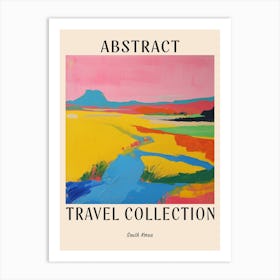 Abstract Travel Collection Poster South Korea 1 Art Print