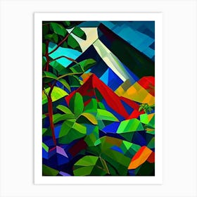 Arenal Volcano National Park Costa Rica Cubo Futuristic Art Print