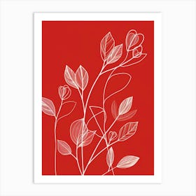 Red Leaves 2 Art Print