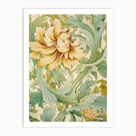 Floral Wallpaper 252 Art Print