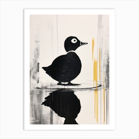 Miniamlist Black Duckling Art Print