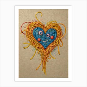 Heart Of Spaghetti 1 Art Print