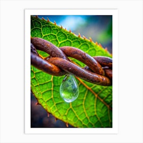 Dewdrop Prisms Explore The World Of Refraction An (3) Art Print