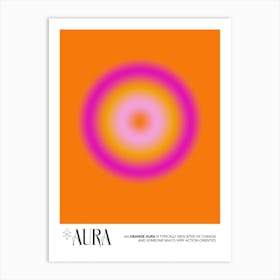 Aura Orange Art Print