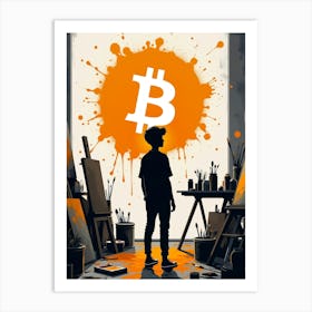 Bitcoin Artist Art Print