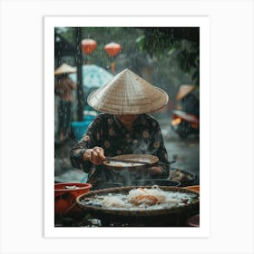 Rainy Day In Vietnam Art Print