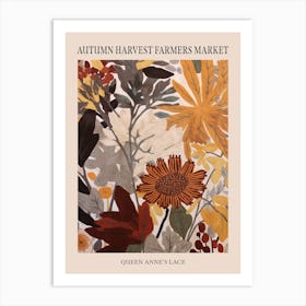 Fall Botanicals Queen Annes Lace 4 Poster Art Print