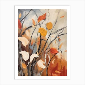 Fall Flower Painting Moonflower 2 Art Print