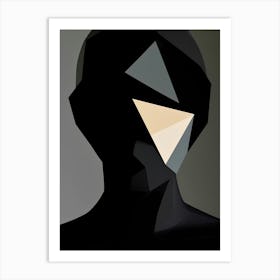 Abstract Portrait Of A Man Affiche