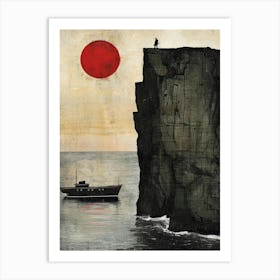 Sunset On The Cliffs 1 Art Print